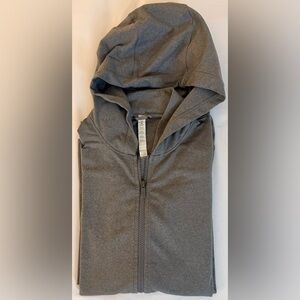 lululemon athletica Heather Gray Hooded Zip Jacket